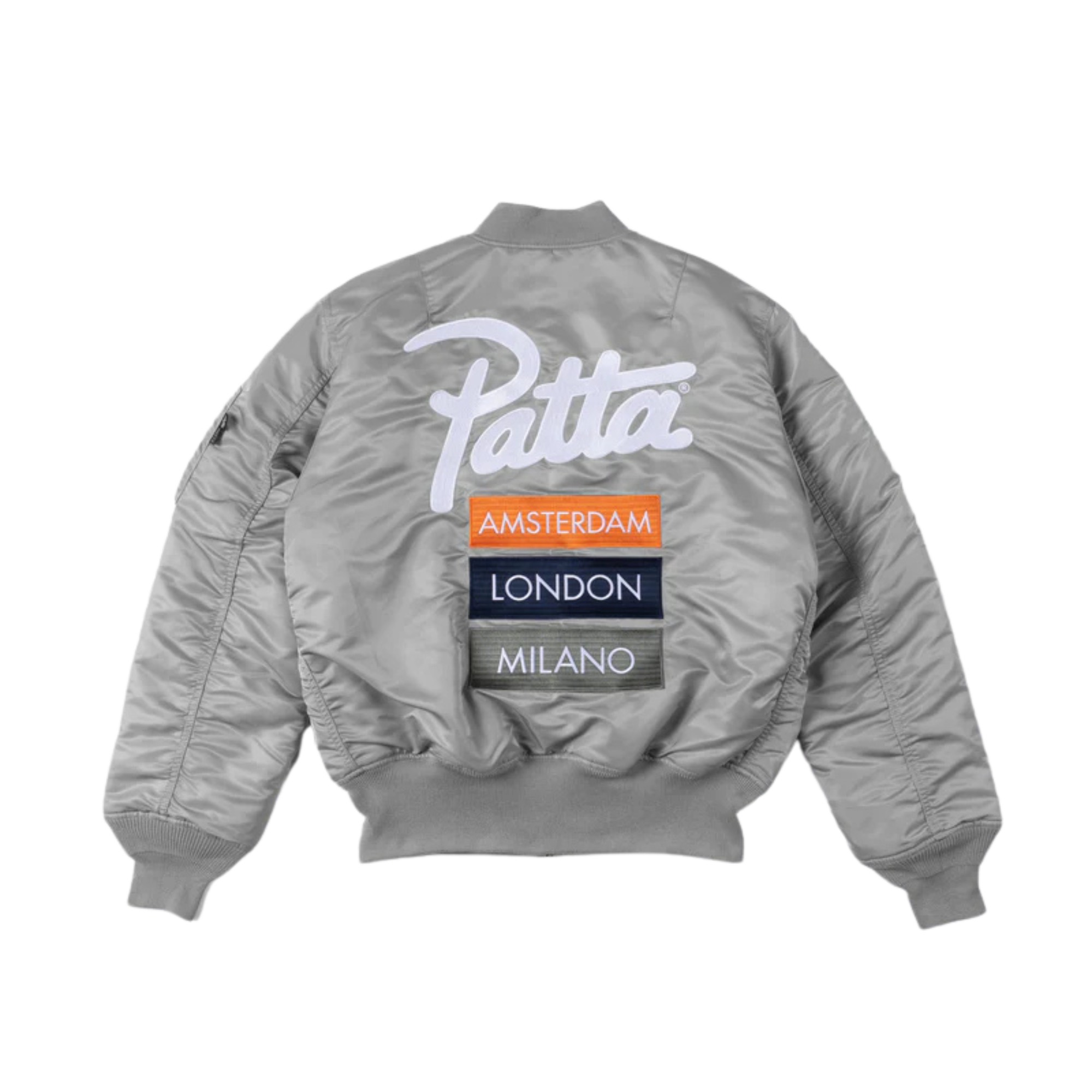 Patta x Alpha Industries MA-1 Celebration Jacket Limited Edition Silver