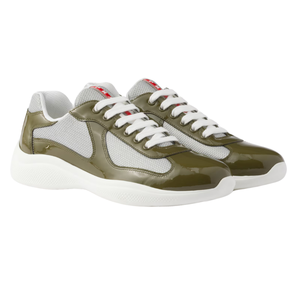 Prada America's Cup Sneakers Loden Green/Silver